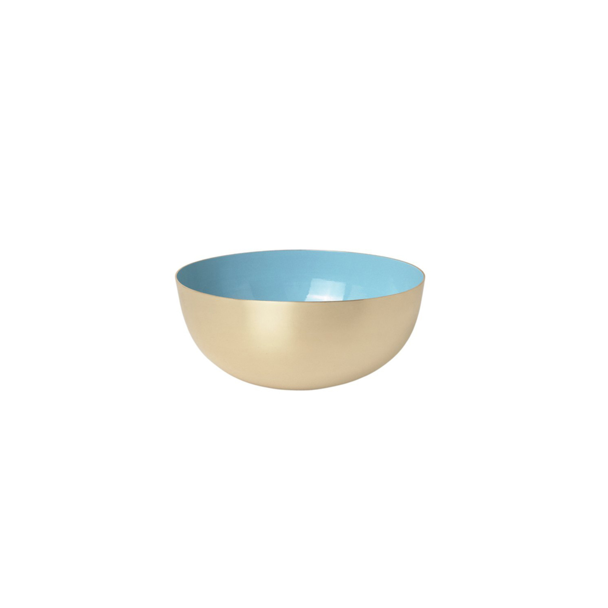 Metal Bowl Enamel (Porcelain Blue)