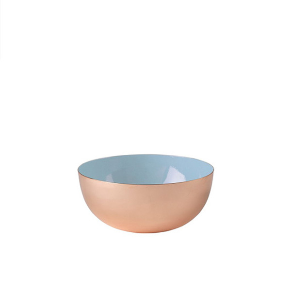 Metal Bowl Enamel (Porcelain Blue)