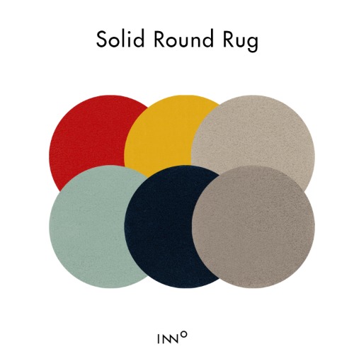 Solid Round Rug