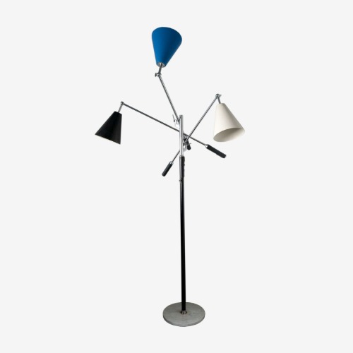 Arteluce Triennale Floor Lamp with White Marble Base c.1950&#039;s
